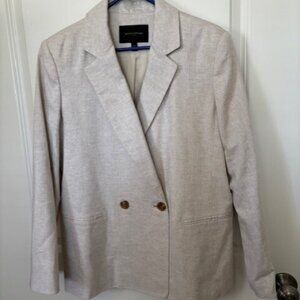 Banana Republic Linen Blazer Tan 10